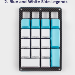 Blue and White Keycaps