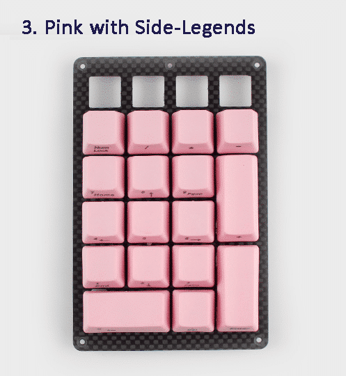 Pink Side Legend Keycaps