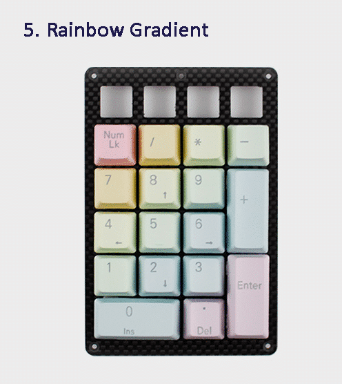 Rainbow Gradient Keycaps