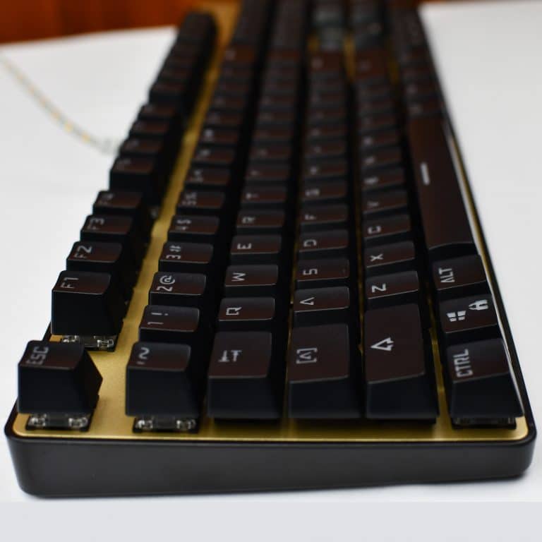 Black OEM Keycaps Side view