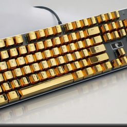 Metallic Gold Electroplated Keycaps Full