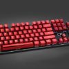 Metallic Red Electroplated Keycaps Full