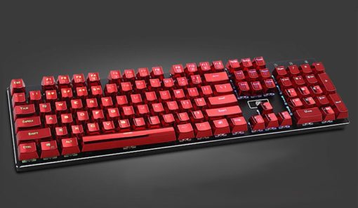 Metallic Red Electroplated Keycaps Full