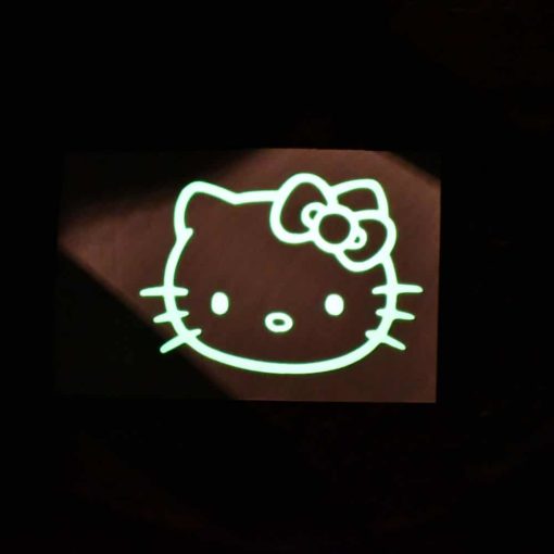 Hello Kitty Glow Decal Dark