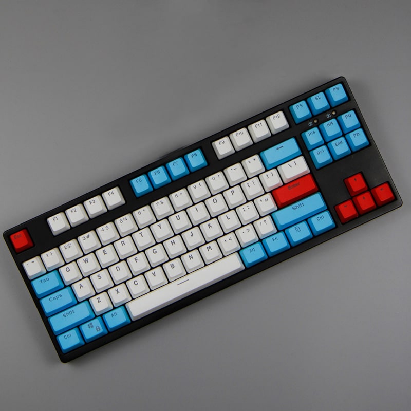 Lnicesky Translucent Double Shot PBT 104 KeyCaps Backlit for Cherry MX Keyboard Switch 