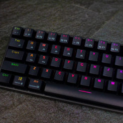 RK71 Black 71 key Mechanical Keyboard Left Profile