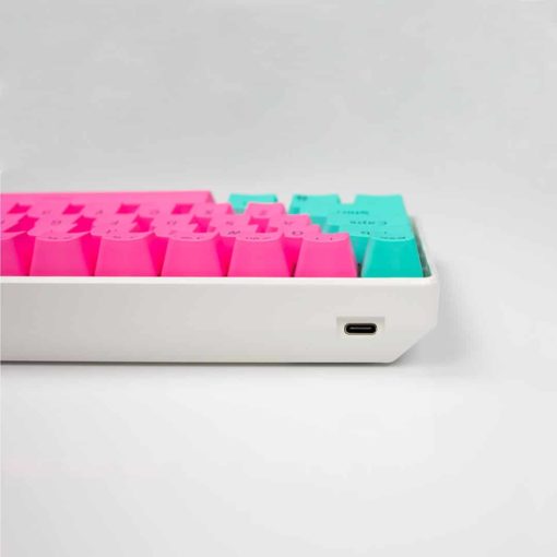 GK61S Mechanical Keyboard White Case Hotswap USB