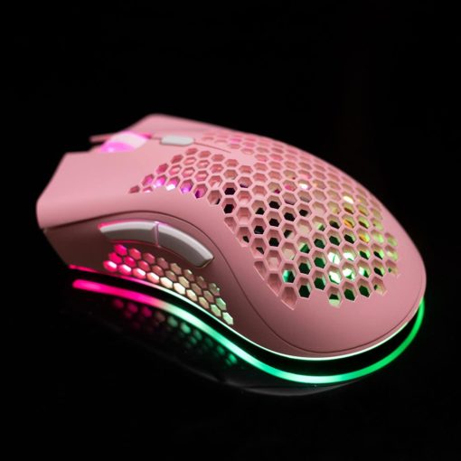 KSnake RGB Lightweight Mouse Pink
