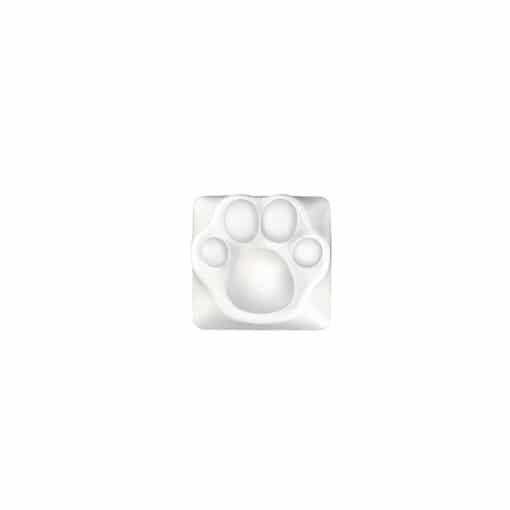 ZomoPlus Kitty Paw Premium Metal Keycap White Translucent