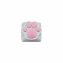 ZomoPlus Kitty Paw Premium Metal Keycap White and Pink