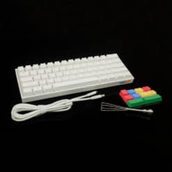 Flashquark Horizon Z 60 percent mechanical keyboard white full