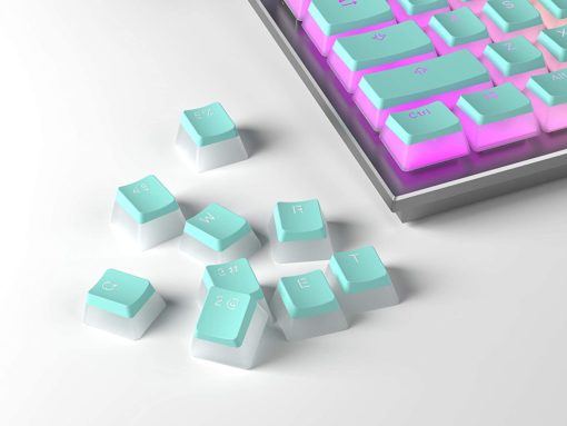Mint Pudding Keycaps LEDs