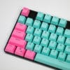 OEM Miami Vibes Pink On Teal Translucent Keycaps Main