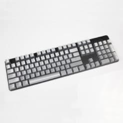 Electroplated Matte Silver Keycaps Full