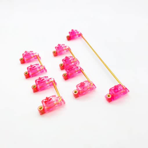 Tecsee Screw In PCB Mount Stabilizer Pink Standard Kit