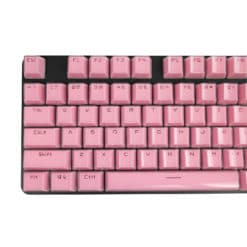 Acrylic Honeycomb Keycaps Pink Left