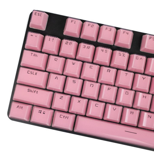 Acrylic Honeycomb Keycaps Pink Main