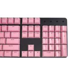 Acrylic Honeycomb Keycaps Pink Right