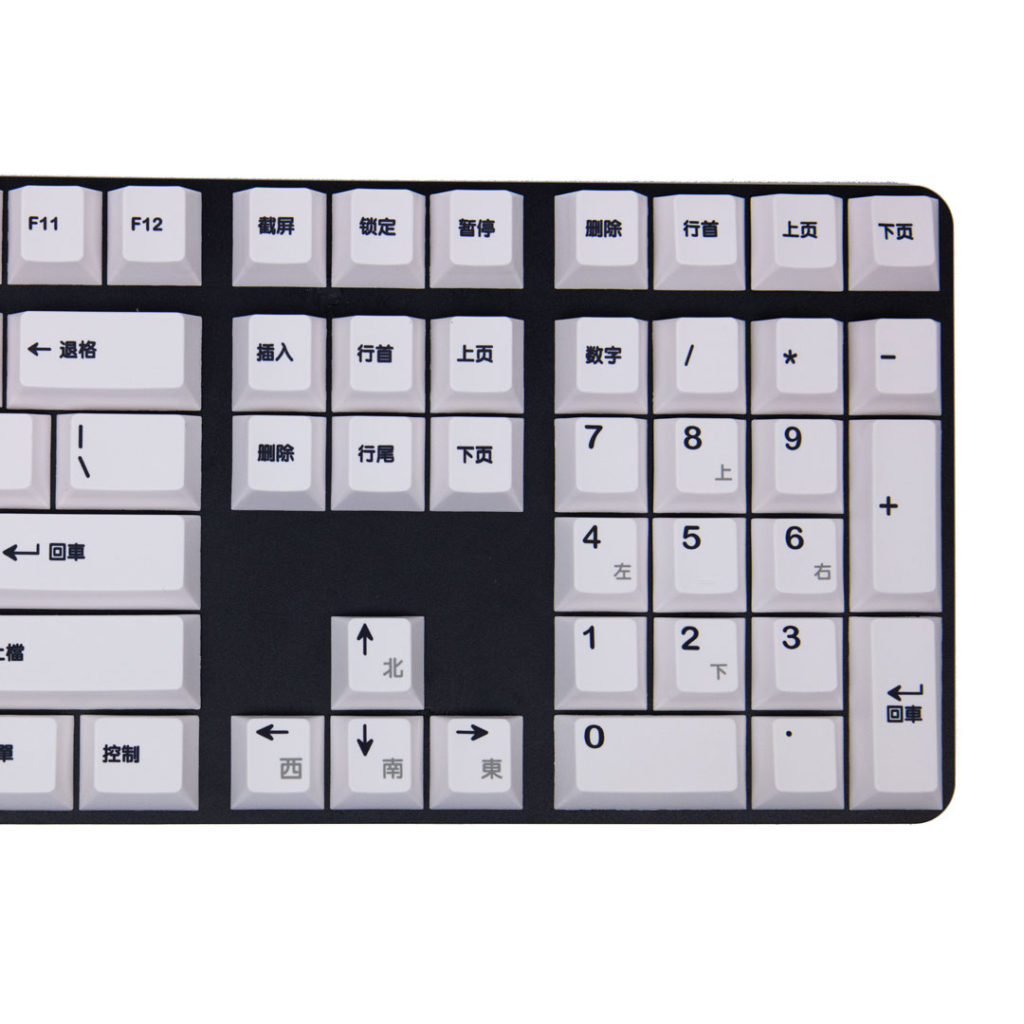 Cherry Profile PBT White Zhuyin Keycaps | Flashquark Mechanical ...