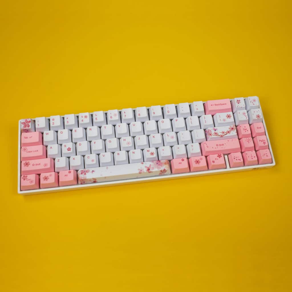 OEM Sakura Blossoms PBT Keycaps 134 key set | Flashquark Mechanical ...