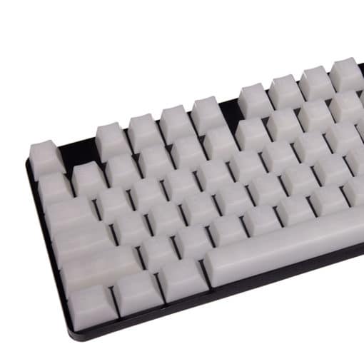 POM Jelly White Keycaps with Top Legends